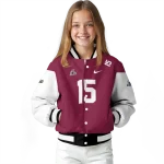 custom new mexico state aggies team patch crimson varsity jacket best selling
