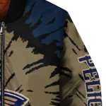 custom new orleans pelicans burst splatter navy bomber jacket best selling