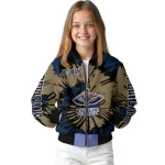 custom new orleans pelicans burst splatter navy bomber jacket best selling