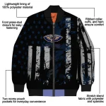 custom new orleans pelicans star stripes navy black bomber jacket best selling