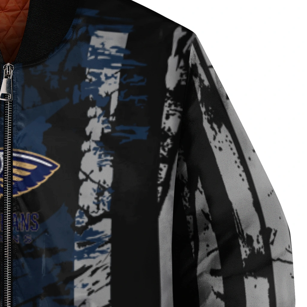 custom new orleans pelicans star stripes navy black bomber jacket premium grade custom new orleans pelicans star stripes navy black bomber jacket premium grade