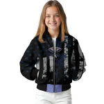 custom new orleans pelicans star stripes navy black bomber jacket best selling