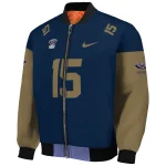 custom new orleans pelicans team patch navy bomber jacket best selling