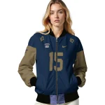 custom new orleans pelicans team patch navy bomber jacket best selling