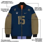 custom new orleans pelicans team patch navy bomber jacket best selling