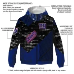 custom new york giants arrow matrix blue black windbreaker jacket best selling