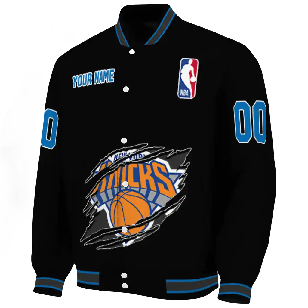 custom new york knicks claw edge black varsity jacket best selling custom new york knicks claw edge black varsity jacket best selling