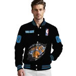 custom new york knicks claw edge black varsity jacket best selling