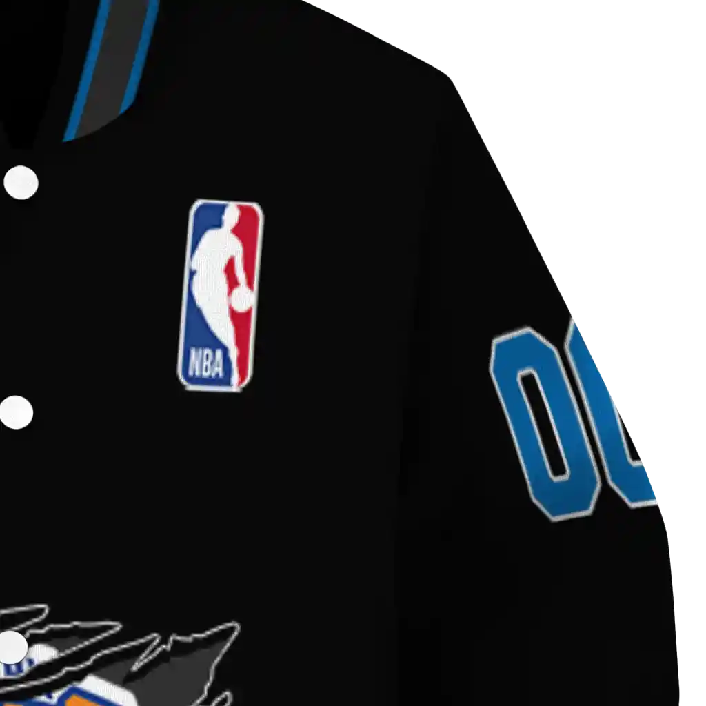 custom new york knicks claw edge black varsity jacket premium grade custom new york knicks claw edge black varsity jacket premium grade