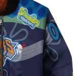 custom new york knicks spongebob playtime blue bomber jacket best selling