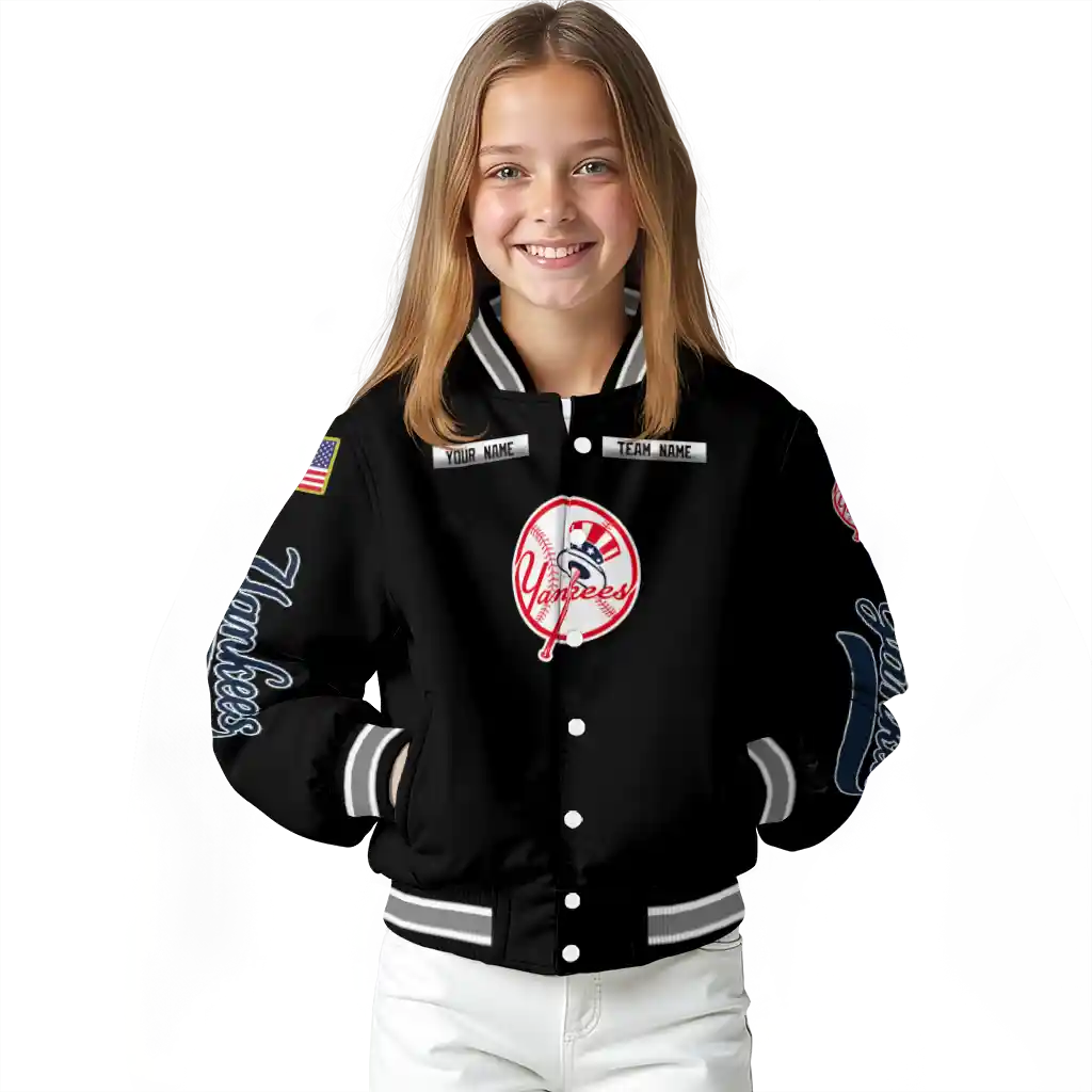 custom new york yankees american flag skull black varsity jacket top rated custom new york yankees american flag skull black varsity jacket top rated