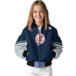 custom new york yankees chevron style navy bomber jacket best selling
