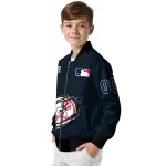 custom new york yankees claw gash navy bomber jacket best selling