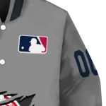 custom new york yankees claw rend grey varsity jacket best selling