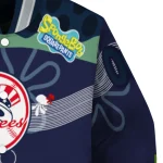 custom new york yankees spongebob playtime navy blue varsity jacket best selling