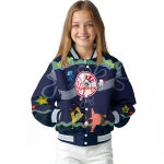 custom new york yankees spongebob playtime navy blue varsity jacket best selling