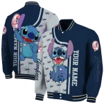 custom new york yankees stitch laughing navy varsity jacket best selling