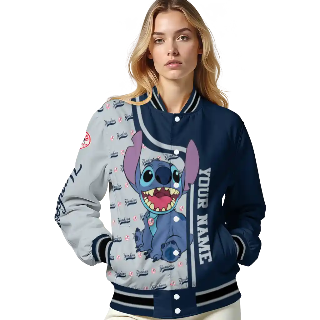custom new york yankees stitch laughing navy varsity jacket latest model custom new york yankees stitch laughing navy varsity jacket latest model