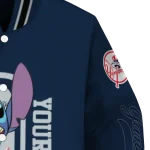 custom new york yankees stitch laughing navy varsity jacket best selling