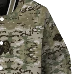 custom north dakota state bison camouflage abstract camouflage varsity jacket best selling