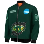 custom north dakota state bison claw mark green bomber jacket best selling