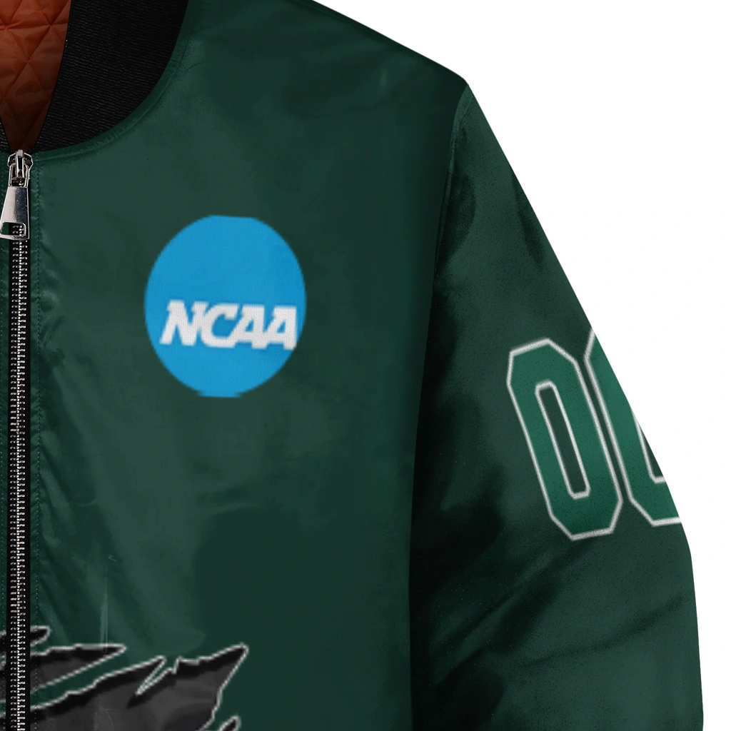 custom north dakota state bison claw mark green bomber jacket premium grade custom north dakota state bison claw mark green bomber jacket premium grade
