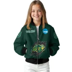 custom north dakota state bison claw mark green bomber jacket best selling