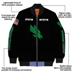 custom north texas mean green american flag skull black bomber jacket best selling
