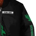 custom north texas mean green american flag skull black bomber jacket best selling