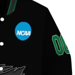 custom north texas mean green claw shred black varsity jacket best selling