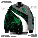custom north texas mean green electric flash green varsity jacket best selling