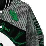 custom north texas mean green electric flash green varsity jacket best selling