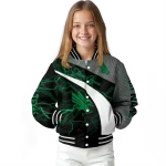custom north texas mean green electric flash green varsity jacket best selling