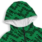 custom north texas mean green trellis mesh green windbreaker jacket best selling