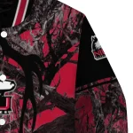 custom northern illinois huskies antlers motif red black varsity jacket best selling