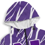 custom northwestern wildcats abstract streaks purple windbreaker jacket best selling
