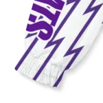 custom northwestern wildcats lightning strike grid purple windbreaker jacket best selling