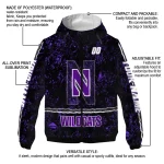 custom northwestern wildcats shards cluster purple windbreaker jacket best selling