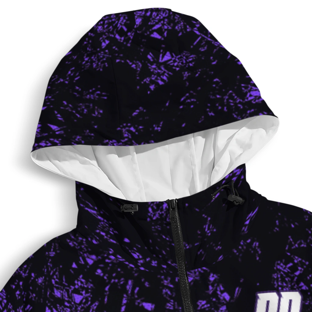 custom northwestern wildcats shards cluster purple windbreaker jacket premium grade custom northwestern wildcats shards cluster purple windbreaker jacket premium grade