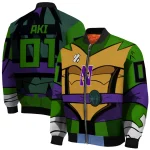 custom northwestern wildcats turtle armor bomber jacket best selling