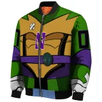 custom northwestern wildcats turtle armor bomber jacket best selling