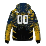 custom notre dame fighting irish brick motion navy black windbreaker jacket best selling