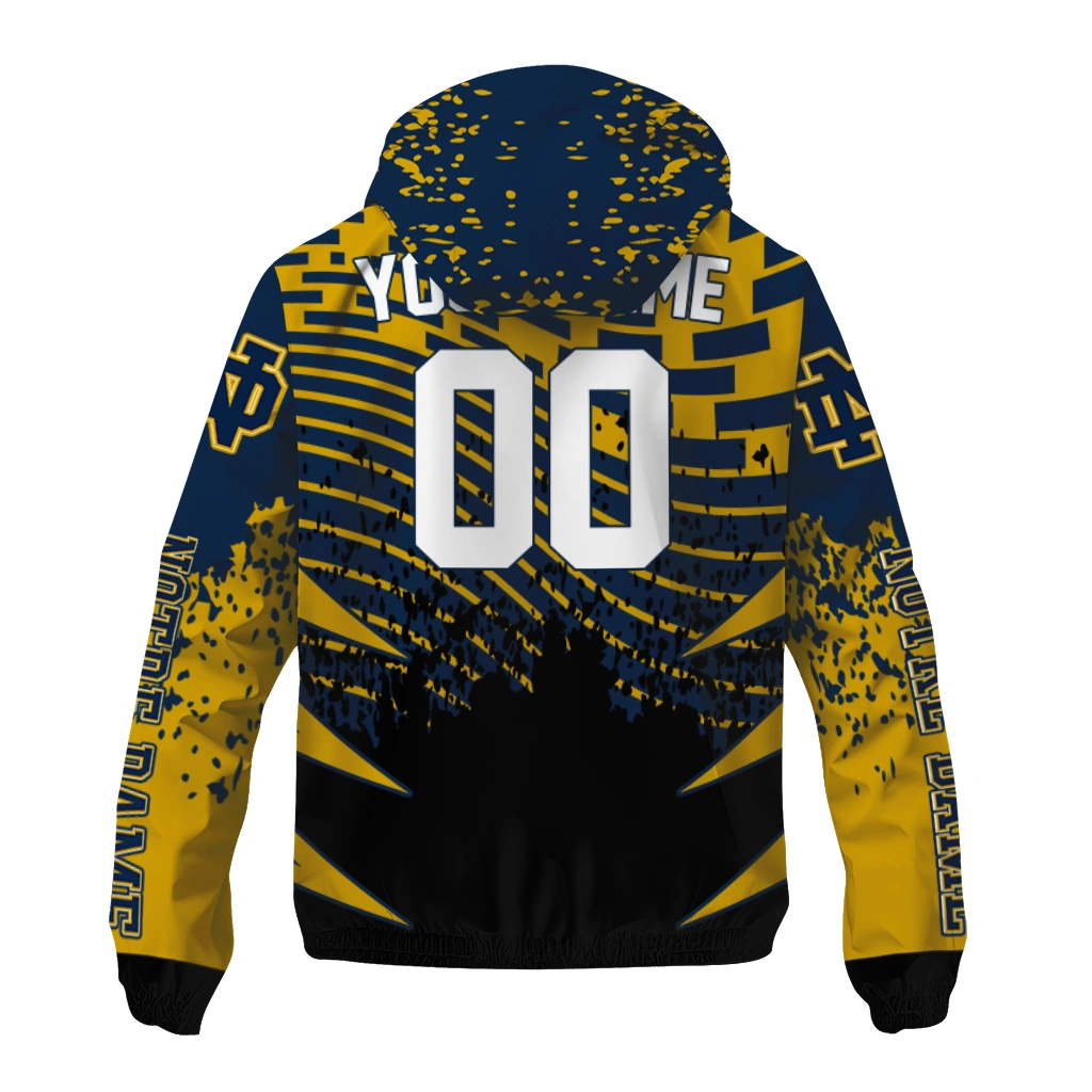 custom notre dame fighting irish brick motion navy black windbreaker jacket fashion forward custom notre dame fighting irish brick motion navy black windbreaker jacket fashion forward