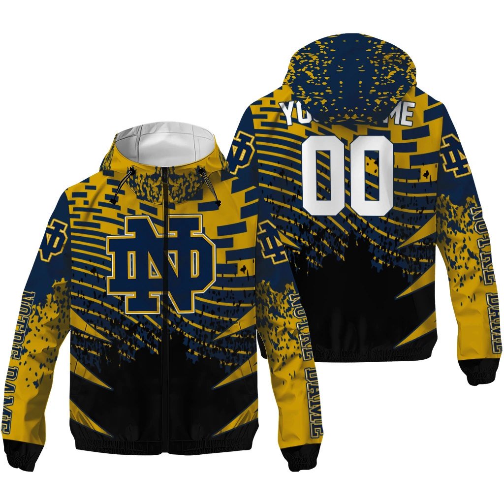 custom notre dame fighting irish brick motion navy black windbreaker jacket high quality custom notre dame fighting irish brick motion navy black windbreaker jacket high quality