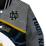 custom notre dame fighting irish electric flash navy varsity jacket best selling