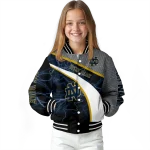 custom notre dame fighting irish electric flash navy varsity jacket best selling