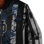 custom notre dame fighting irish star stripes navy black bomber jacket best selling