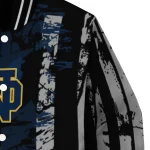 custom notre dame fighting irish star stripes navy black varsity jacket best selling