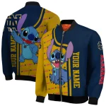 custom notre dame fighting irish stitch laughing navy bomber jacket best selling