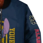 custom notre dame fighting irish stitch laughing navy bomber jacket best selling